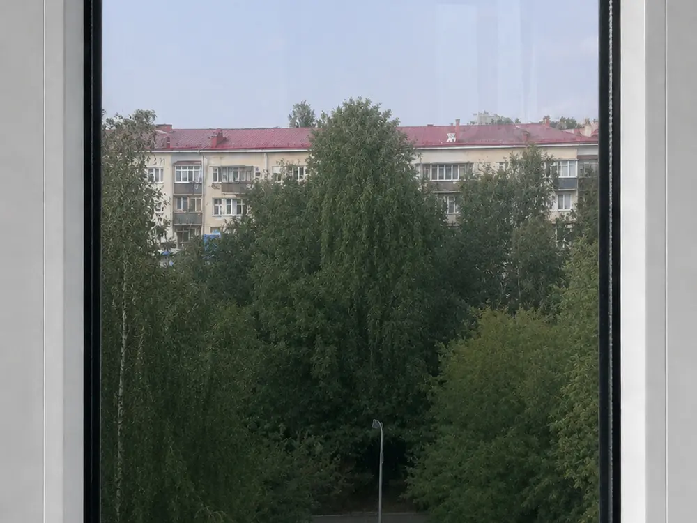 Новое стекло после замены